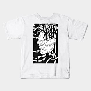 'Portrait of a Dreamer' Kids T-Shirt